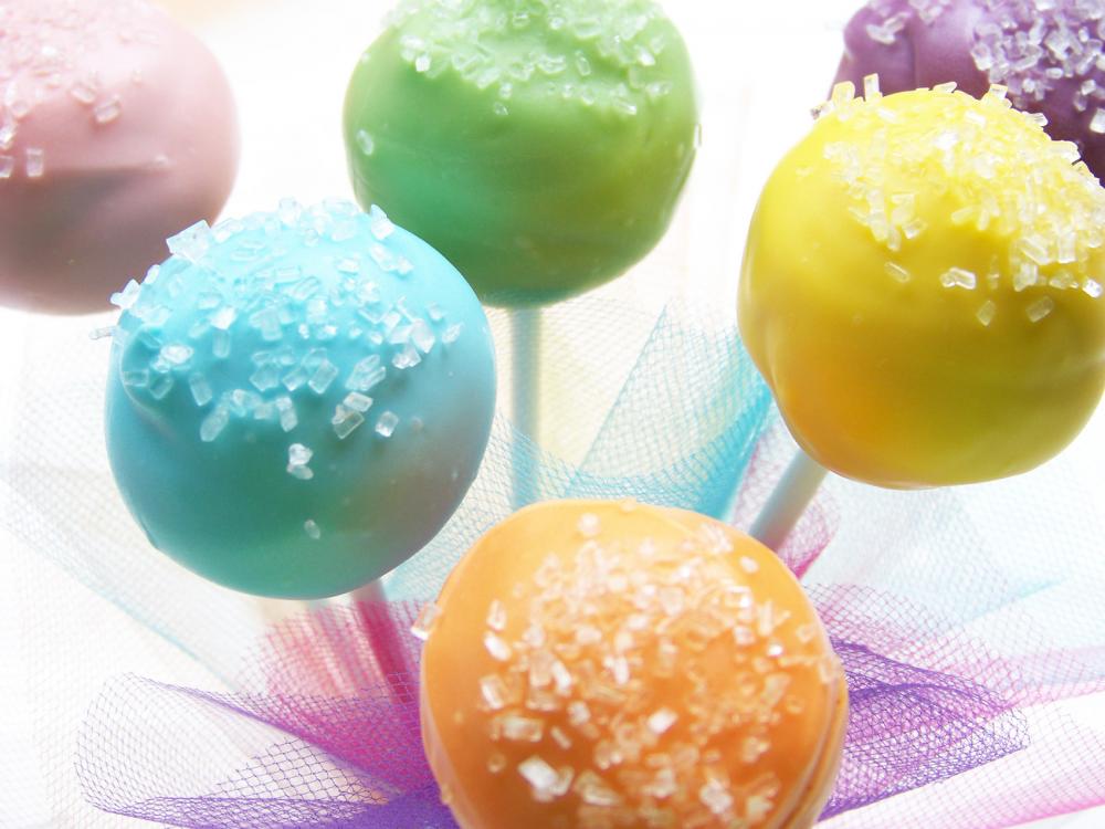 Cake Pops - Sugar Topped Cake Pops, Cake on a Stick, Cake Truffles