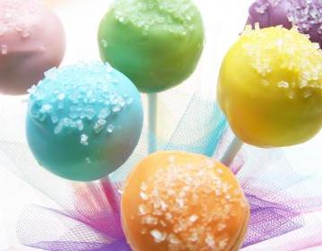Cake Pops - Sugar Topped Cake Pops, Cake on a Stick, Cake Truffles
